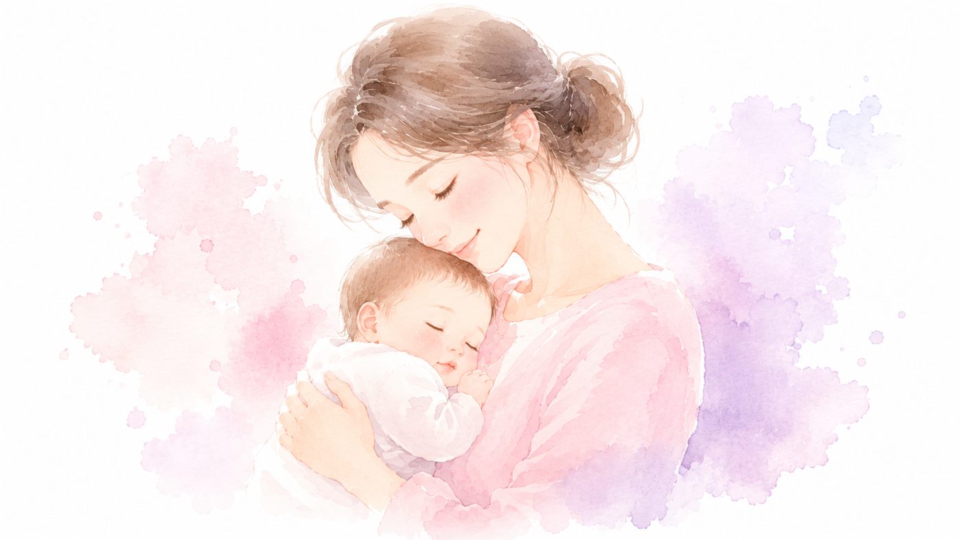 お母さんと赤ちゃんのイラスト