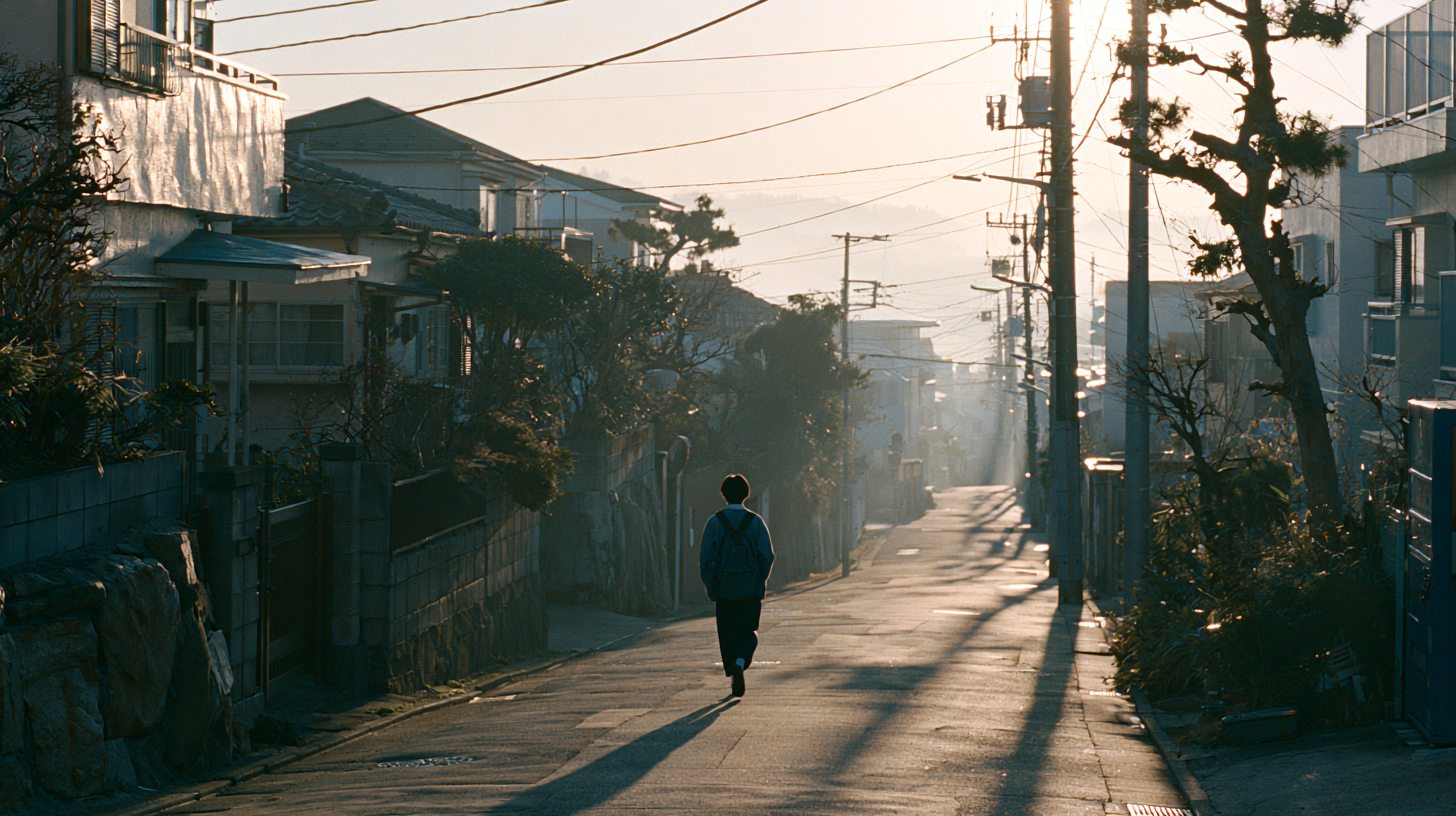 朝の通学路
